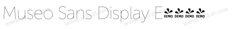 Museo Sans Display E字体转换